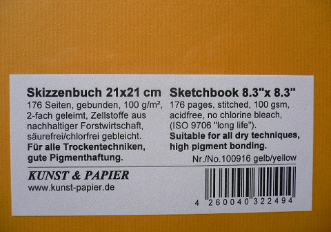 Skizzenbuch K&P von Kunst & Papier
